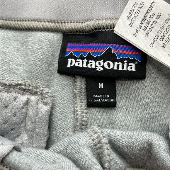 Patagonia Women's Size Medium Gray Polyester Sherpa Pile Synchilla Sweatpants - Picture 2 of 13